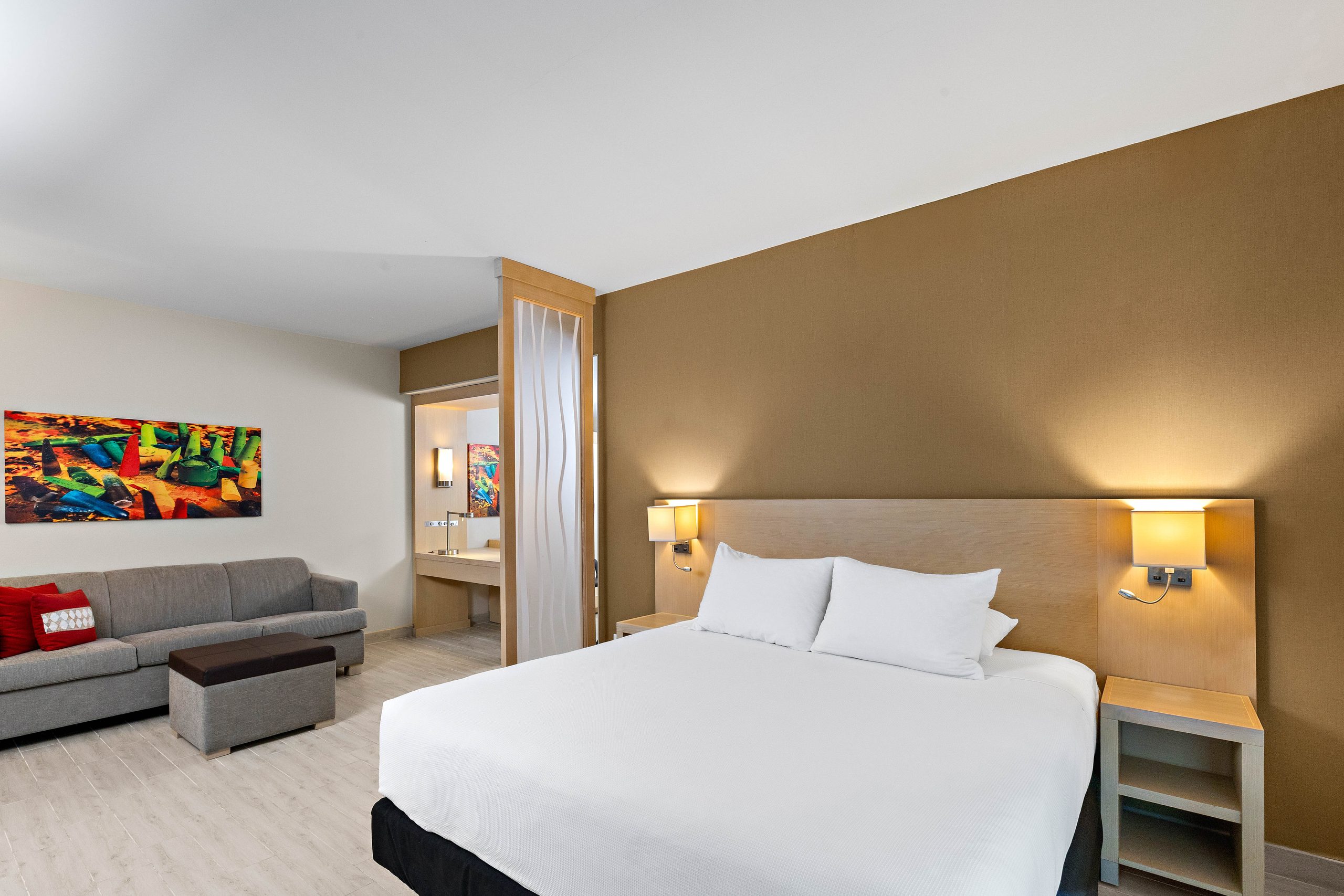 Junior suite con cama king en el Hyatt Place Tegucigalpa
